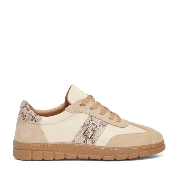 Bej Hakiki Süet Deri Kadın Sneaker - K26I1AY68406-D6P - 1