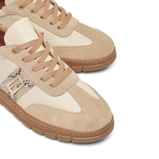 Bej Hakiki Süet Deri Kadın Sneaker - K26I1AY68406-D6P - 3