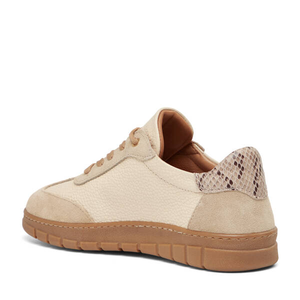 Bej Hakiki Süet Deri Kadın Sneaker - K26I1AY68406-D6P - 4