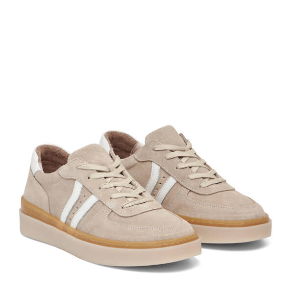 Bej Hakiki Süet Deri Kadın Sneaker - K26I1AY68421-B79 - 2