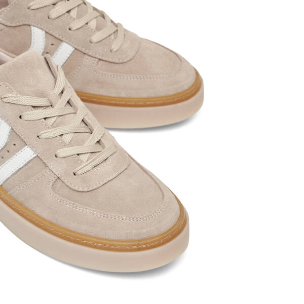 Bej Hakiki Süet Deri Kadın Sneaker - K26I1AY68421-B79 - 3