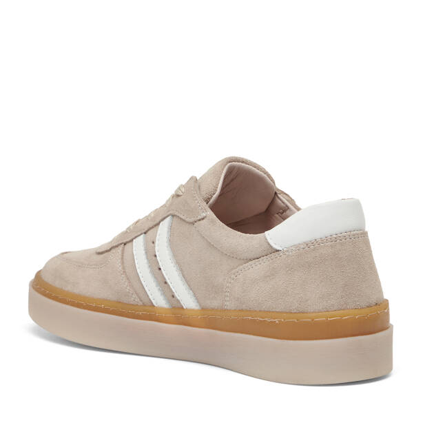 Bej Hakiki Süet Deri Kadın Sneaker - K26I1AY68421-B79 - 4