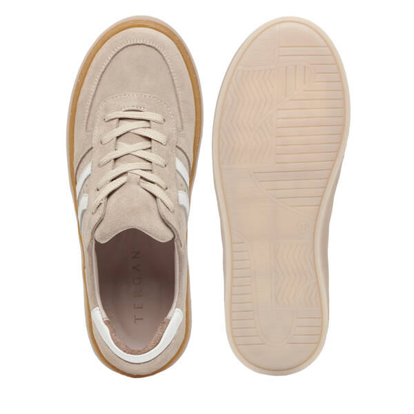 Bej Hakiki Süet Deri Kadın Sneaker - K26I1AY68421-B79 - 6