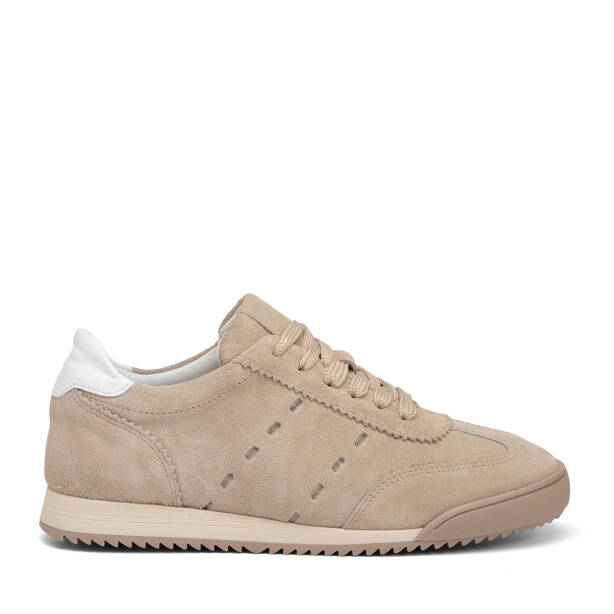 Bej Hakiki Süet Deri Kadın Sneaker - K26I1AY68530-B79 - 1