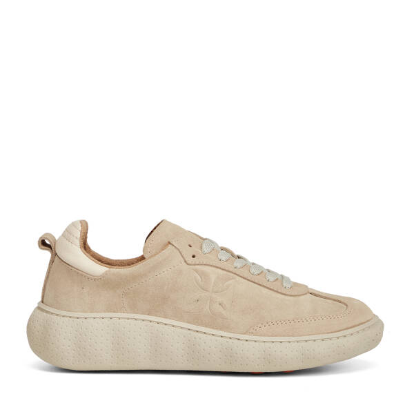 Bej Hakiki Süet Deri Kadın Sneaker - K26I1AY68701-B79 - 1