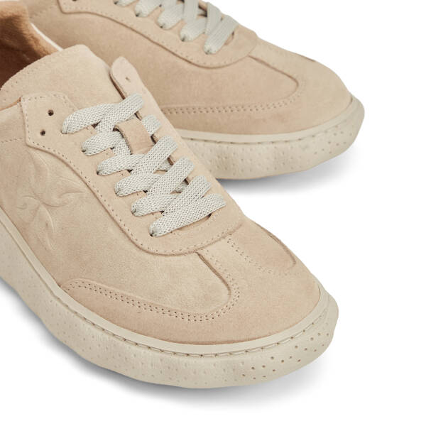 Bej Hakiki Süet Deri Kadın Sneaker - K26I1AY68701-B79 - 3