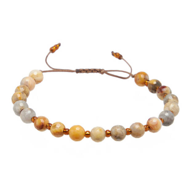 Bej Jasper Unisex Bileklik - U1BLK0430033-D67 - 1