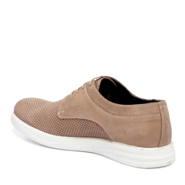 Bej Nubuk Deri Erkek Casual Ayakkabı - E24I1AY56591-B23 - 2