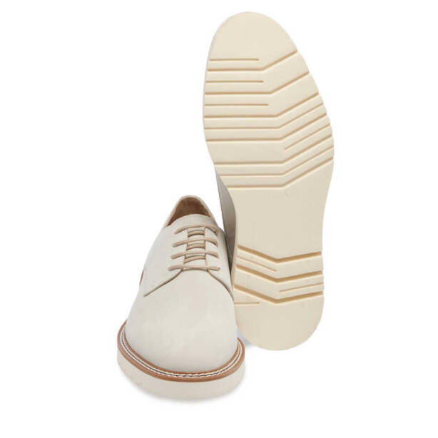 Bej Nubuk Deri Erkek Casual Ayakkabı - E24I1AY56759-B23 - 4