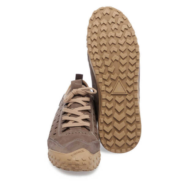 Bej Nubuk Deri Erkek Sneaker - E24I1AY56828-B23 - 4