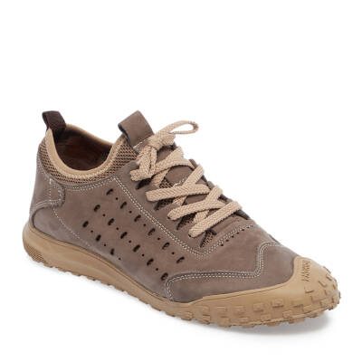  Bej Nubuk Deri Erkek Sneaker - E24I1AY56828-B23 