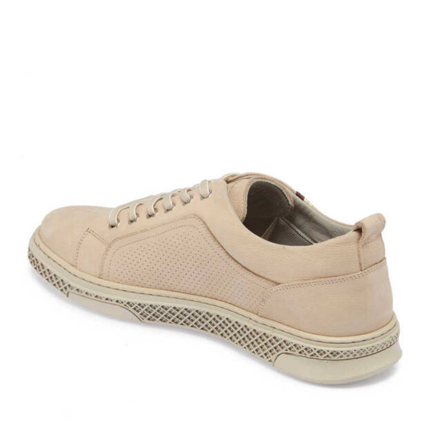 Bej Nubuk Deri Erkek Sneaker - E24I1AY56865-B23 - 2