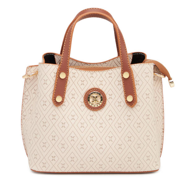 Bej Print Kadın Çapraz Askılı Çanta - S1WPR0000806-E52 