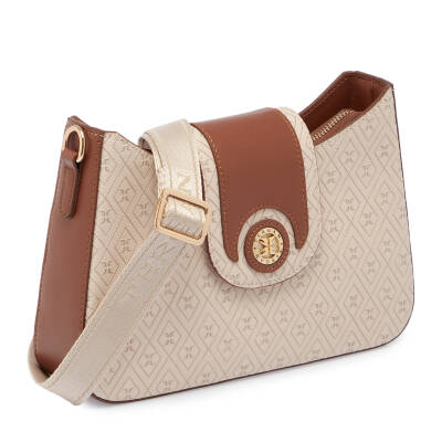 Bej Print Kadın Çapraz Askılı Çanta - S24K1PR09153-S7G - 2
