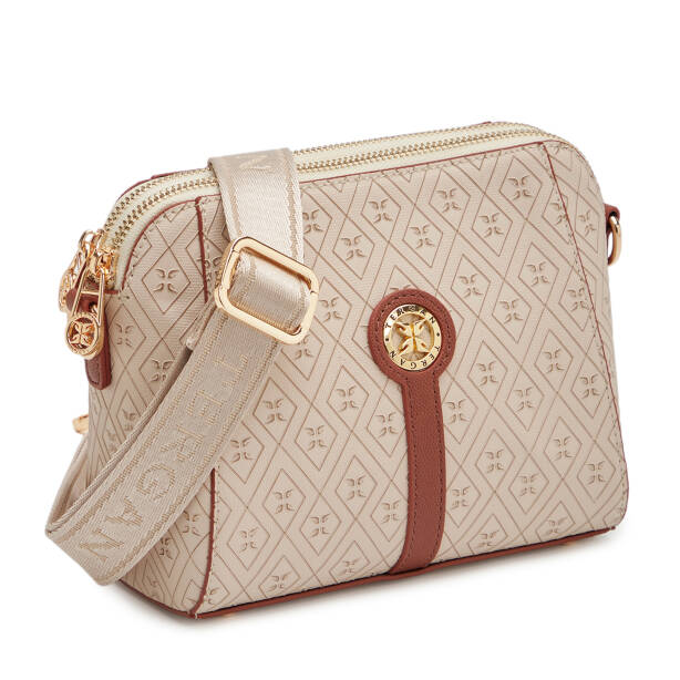 Bej Print Kadın Çapraz Askılı Çanta - S25K1PR09188-S7G - Tergan