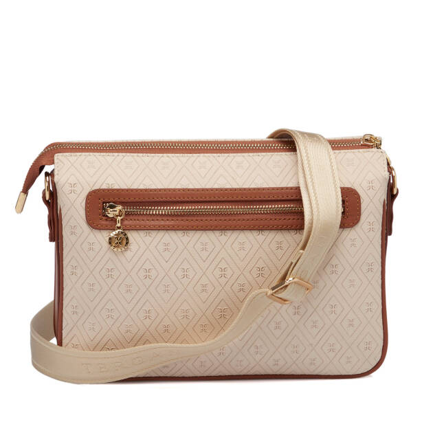 Bej Print Kadın Çapraz Askılı Çanta - S25Y1PR09090-E52 - 3