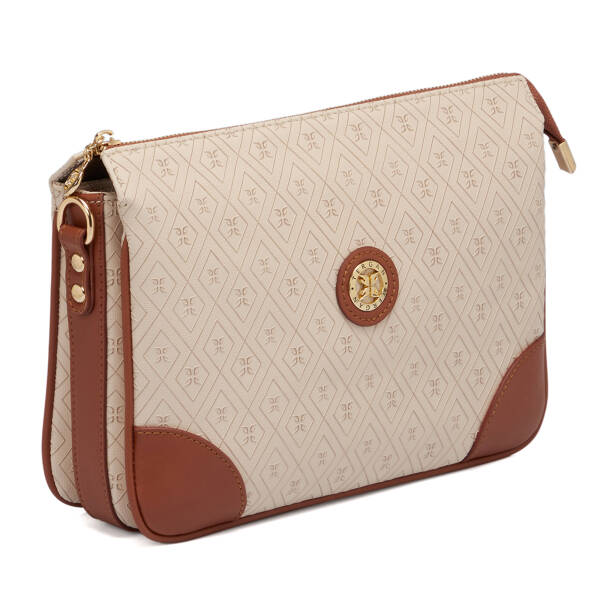Bej Print Kadın Çapraz Askılı Çanta - S26Y1PR09090-E52 - 2