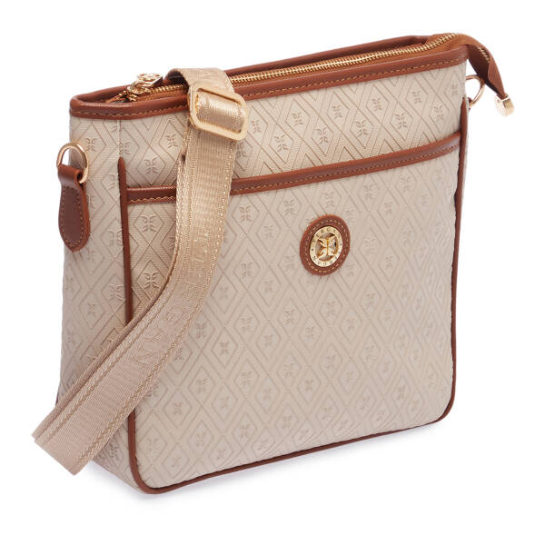 Bej Print Kadın Çapraz Askılı Çanta - S26Y1PR09128-S7G - 2