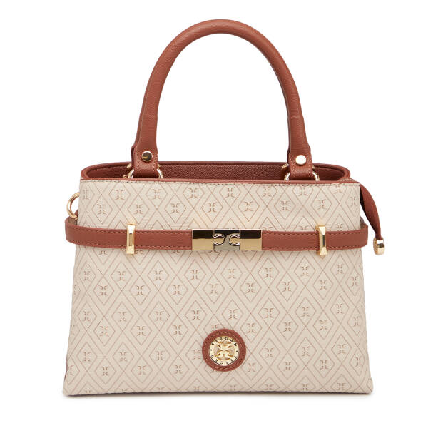 Bej Print Kadın El Çantası - S26Y1PR09196-E52 - Tergan