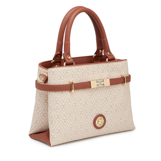 Bej Print Kadın El Çantası - S26Y1PR09196-E52 - Tergan