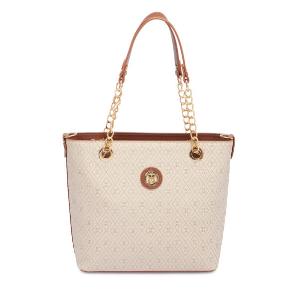 Bej Print Kadın Omuz Çantası - S1WPR0000801-S7G - 1