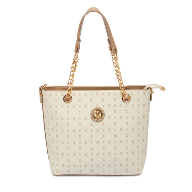 Bej Print Kadın Omuz Çantası - S1WPR0000801-U4A - Tergan