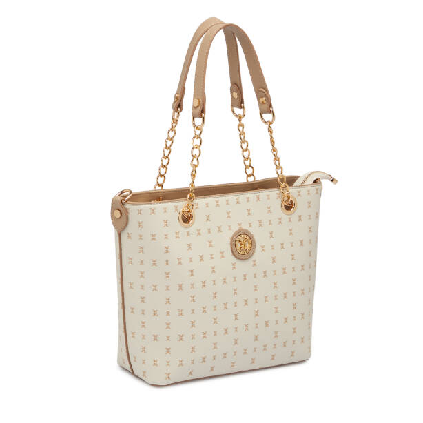 Bej Print Kadın Omuz Çantası - S1WPR0000801-U4A - Tergan