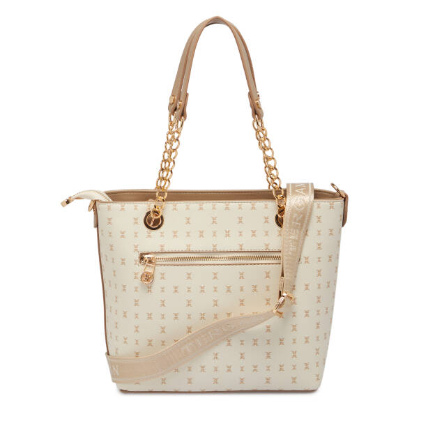 Bej Print Kadın Omuz Çantası - S1WPR0000801-U4A - Tergan