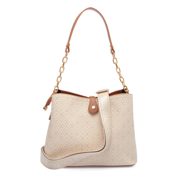 Bej Print Kadın Omuz Çantası - S1WPR0000802-S7G - 3