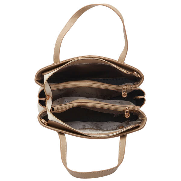 Bej Print Kadın Omuz Çantası - S1WPR0000805-U4A - 4