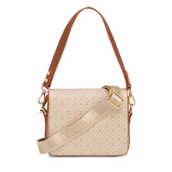 Bej Print Kadın Omuz Çantası - S1WPR0000807-S7G - 3