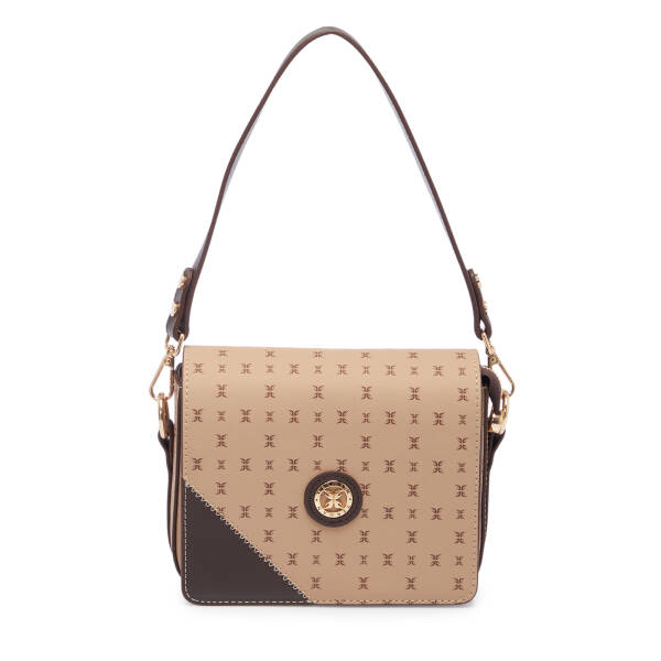 Bej Print Kadın Omuz Çantası - S1WPR0000807-T2E - 1