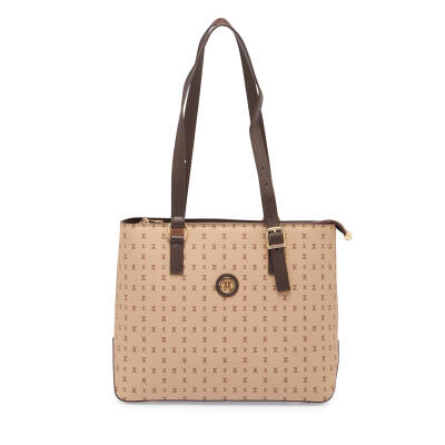 Bej Print Kadın Omuz Çantası - S24K1PR09158-T2E 
