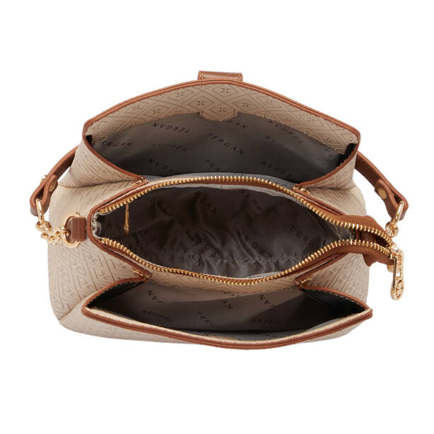 Bej Print Kadın Omuz Çantası - S25K1PR09178-E52 - 4