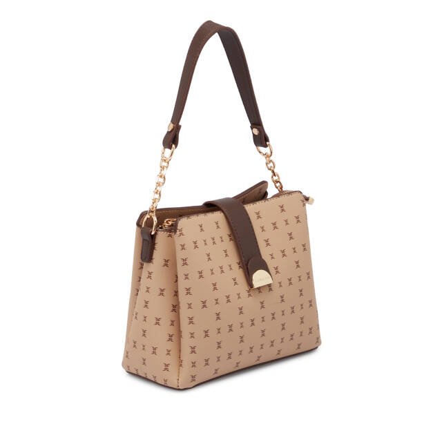 Bej Print Kadın Omuz Çantası - S25K1PR09178-T2E - 2