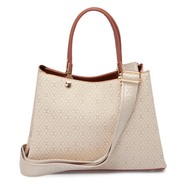 Bej Print Kadın Omuz Çantası - S25K1PR09185-S7G - 3