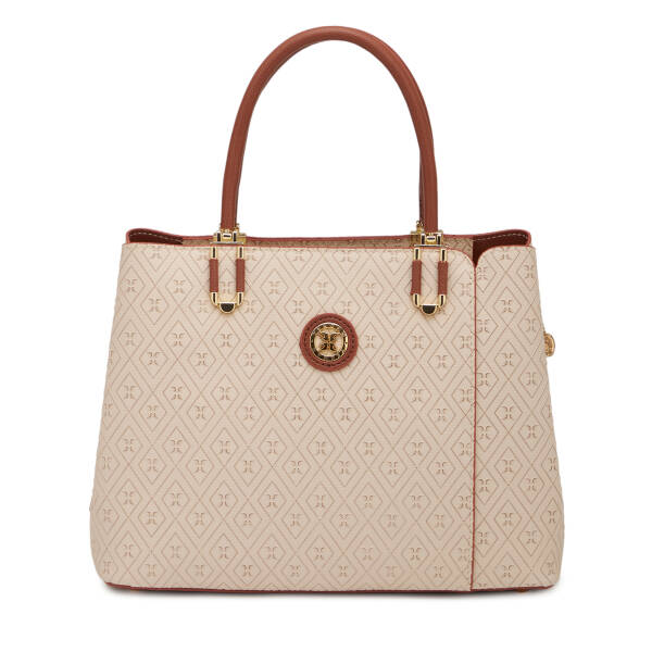 Bej Print Kadın Omuz Çantası - S25K1PR09190-E52 - 1