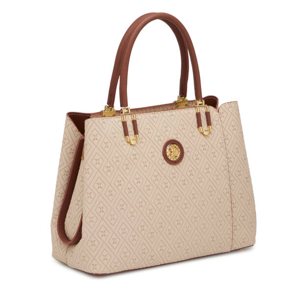 Bej Print Kadın Omuz Çantası - S25K1PR09190-E52 - 2