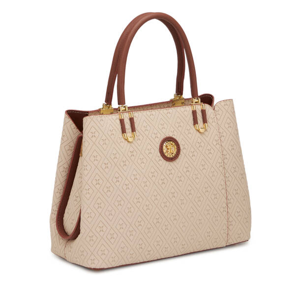 Bej Print Kadın Omuz Çantası - S25K1PR09190-E52 - 2