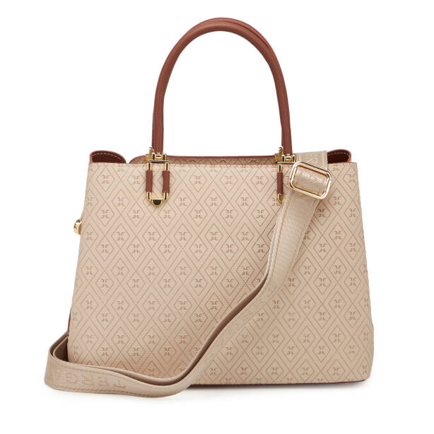 Bej Print Kadın Omuz Çantası - S25K1PR09190-E52 - 3