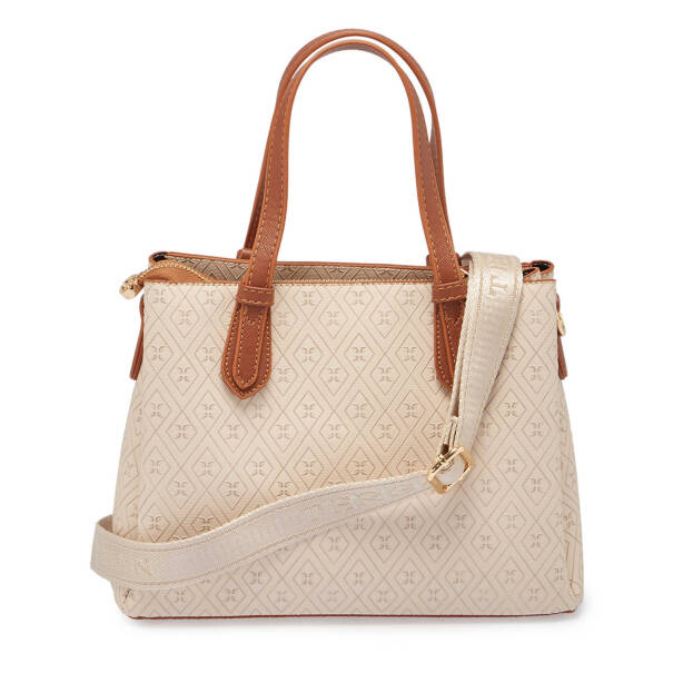 Bej Print Kadın Omuz Çantası - S25Y1PR09159-E52 - 3