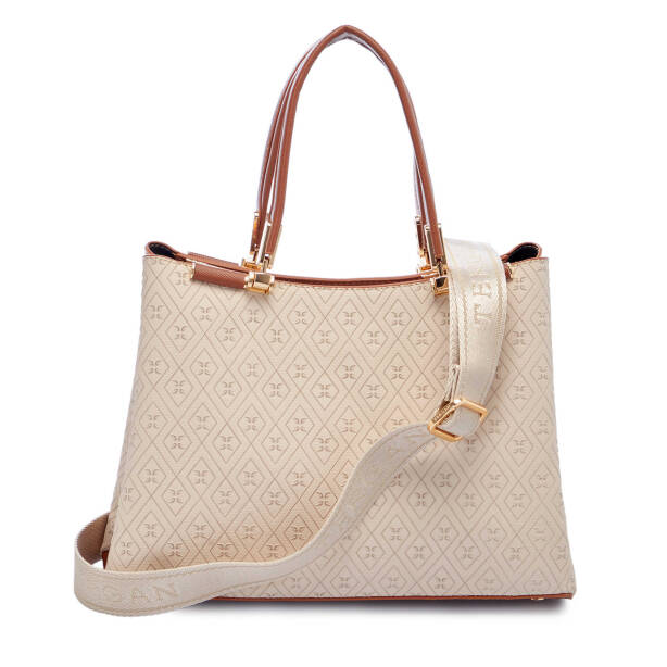 Bej Print Kadın Omuz Çantası - S25Y1PR09161-S7G - 3