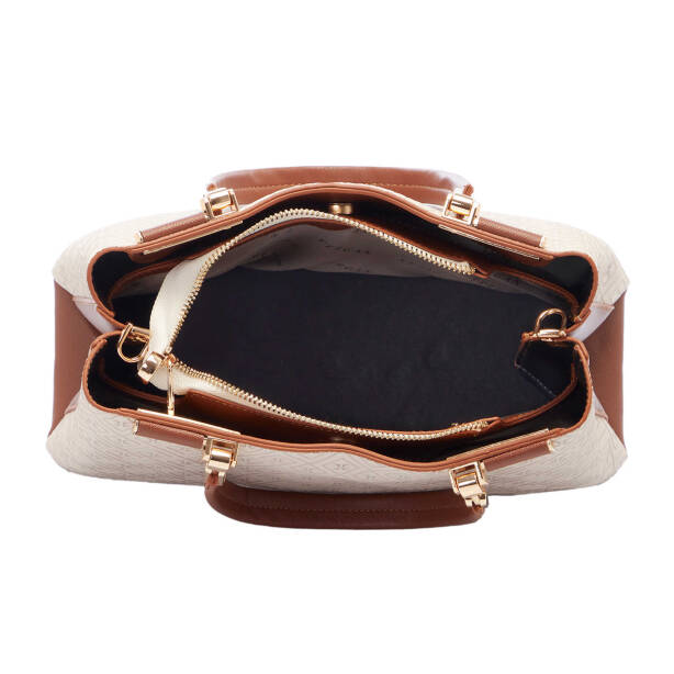 Bej Print Kadın Omuz Çantası - S25Y1PR09161-S7G - 4