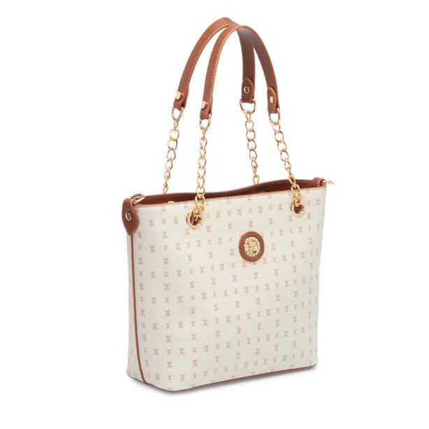 Bej Print Kadın Omuz Çantası - S25Y1PR09166-T1E - 2