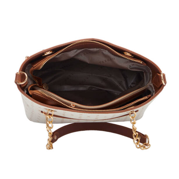 Bej Print Kadın Omuz Çantası - S25Y1PR09166-T1E - 4