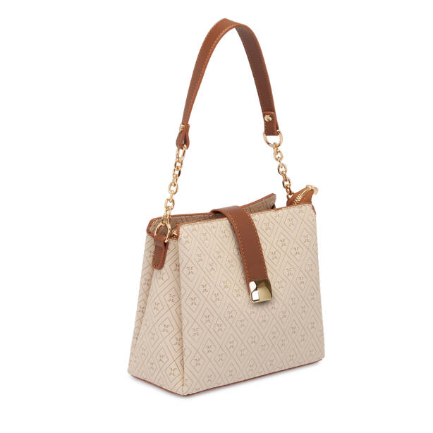 Bej Print Kadın Omuz Çantası - S26Y1PR09178-E52 - 2