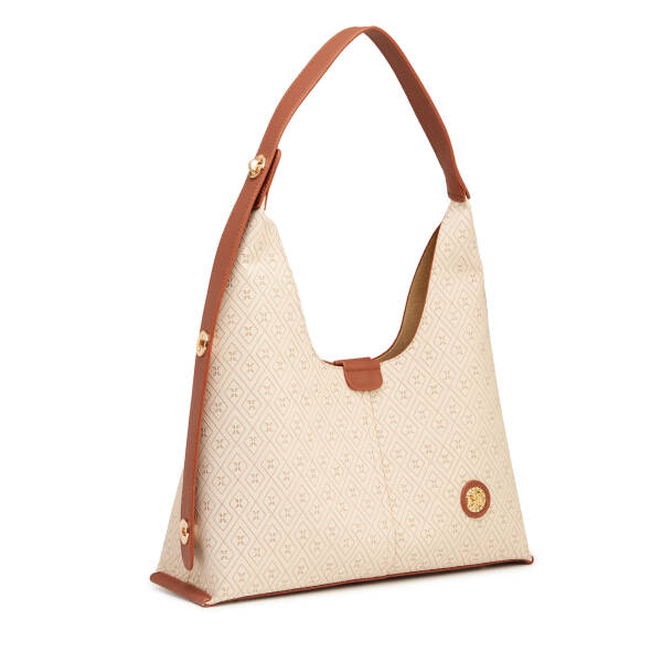 Bej Print Kadın Omuz Çantası - S26Y1PR09191-E52 - 2