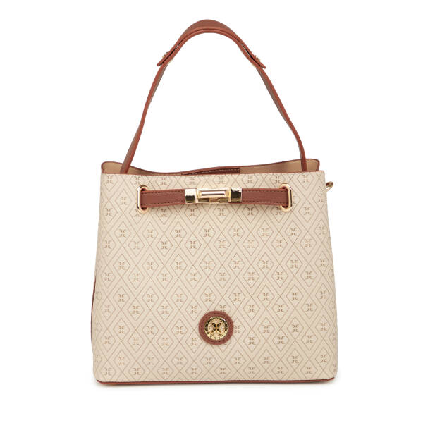 Bej Print Kadın Omuz Çantası - S26Y1PR09192-E52 - 1