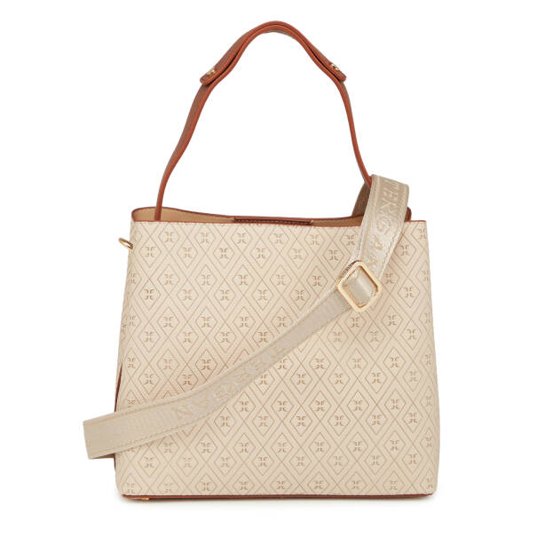 Bej Print Kadın Omuz Çantası - S26Y1PR09192-E52 - 3