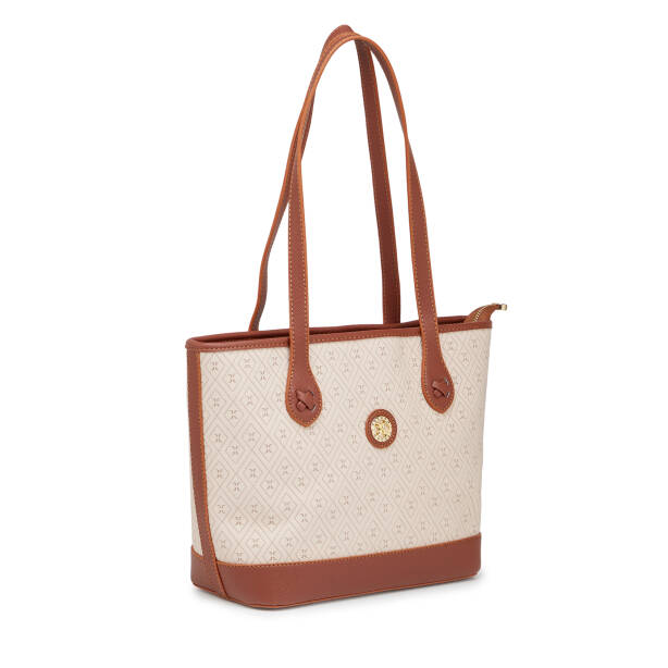 Bej Print Kadın Omuz Çantası - S26Y1PR09194-E52 - 2